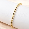 Brass Round Beads Slider Bracelets for Women BJEW-D317-13C-G-3