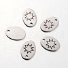 Non-Tarnish Spray Painted Stainless Steel Pendants STAS-I048-I09-1