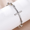 201 Stainless Steel Link Chain Bracelets BJEW-A032-02GP-02-4