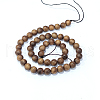 Natural Sandalwood Beads Strands WOOD-F008-02-D-4