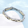 304 Stainless Steel Link Chain Bracelets for Women Men BJEW-R018-06GP-2