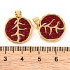 Rack Plating Brass Enamel Pendants KK-H486-09G-3