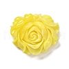 Synthetic Shell Dyed Carved Flower Connector Charms CORA-D034-01E-1