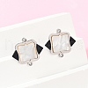 304 Stainless Steel Rhinestone Stud Earrings EJEW-Z089-05P-1