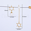Exquisite Brass Pave Clear Cubic Zirconia Stud Earrings VZ2194-4