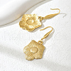 Elegant Stainless Steel Sunflower Dangle Earrings EB0888-4
