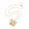 Brass Micro Pave Cubic Zirconia Letter Pendant Necklaces KK-Z069-01G-W-2