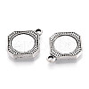 Tibetan Style Alloy Pendant Cabochon Settings PALLOY-N178-04AS-2