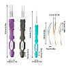 DICOSMETIC 1 Set Alloy Crochet Hook & Hair Braiding Needle Kits TOOL-DC0001-06-2