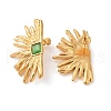 304 Stainless Steel Stud Cat Eye Earrings for Women EJEW-E313-05G-01-2