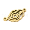 PVD Vacuum Plating 201 Stainless Steel Hollow Leaf Links STAS-E217-30G-2