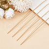 Beebeecraft 5Pcs Rack Plating Copper French Wire KK-BBC0013-59B-4