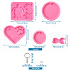 DIY Keychain Silicone Molds Kits DIY-TA0008-64-16