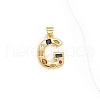 Brass Micro Pave Cubic Zirconia Pendants PW-WG10C3A-21-1