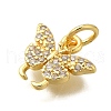 Rack Plating Brass Micro Pave Cubic Zirconia Charms KK-I716-05G-2