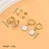 3 Pairs Elegant Stainless Steel Earring Sets OF1161-7-2