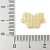 Brass Pave Natural White Shell Connector Charms KK-S522-03I-G-3