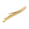 Rack Plating Brass Chain with Ring Pendants KK-A234-002G-2