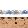 Electroplated Glass Beads Strands GLAA-B013-01H-4