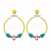Glass Seed Beads Stud Earring EJEW-JE05982-4