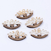 Resin & Walnut Wood Pendants RESI-N025-009A-A01-1