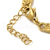 Ion Plating(IP)  304 Stainless Steel Lumachina Chain Bracelets BJEW-C079-01C-G-3