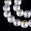 Electroplate Glass Beads Strands EGLA-Q084-12mm-10-2