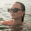 Stainless Steel Textured Teardrop Stud Earrings PU5820-1-3