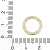 Brass Micro Pave Cubic Zirconia Twister Clasp KK-G522-16G-3