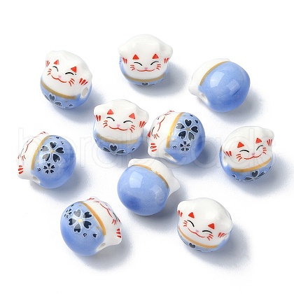 Handmade Porcelain Beads PORC-YW0001-09B-1