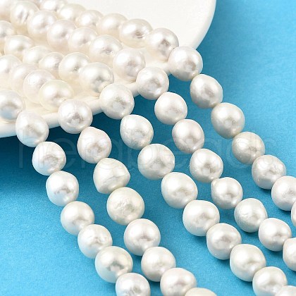 Natural Edison Pearl Beads Strands PEAR-B004-01A-05A-1