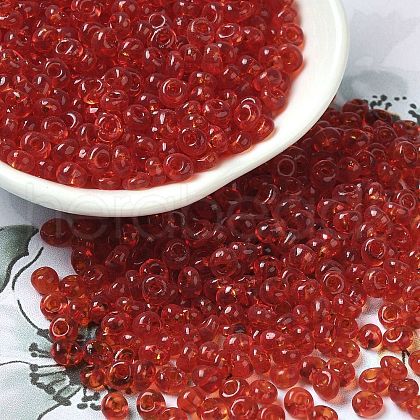 Transparent Colours Glass Seed Beads SEED-P006-02A-06-1