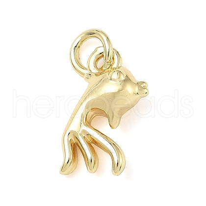 Brass Pendants ZIRC-I356-20G-1