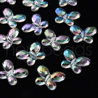 Transparent Acrylic Beads MACR-S374-12D-01-1