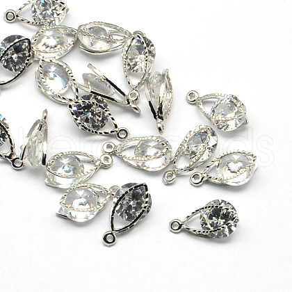 Horse Eye Alloy Charms ZIRC-R007-040A-02-1
