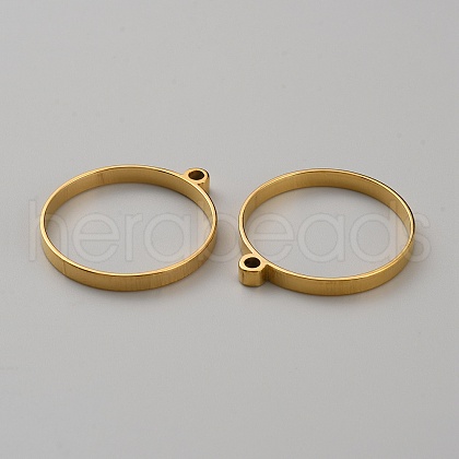 304 Stainless Steel Open Back Bezel Pendants STAS-WH0017-034-1
