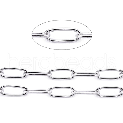 304 Stainless Steel Paperclip Chains CHS-F010-01B-P-02-1