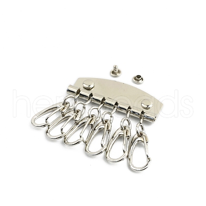 Zinc Alloy Keychain Clasps PW-WG38344-02-1