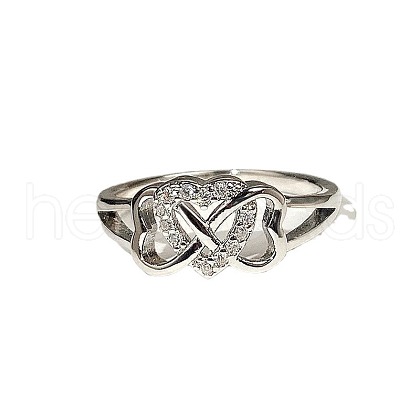 Alloy Rhinestone Plain Band Rings PW-WG28CFB-01-1