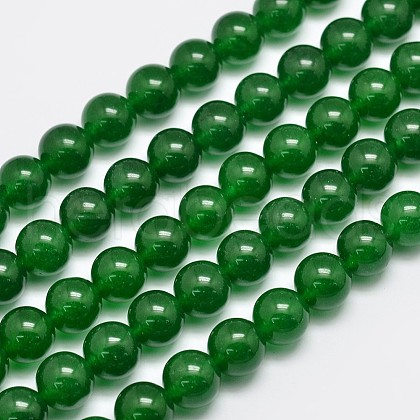 Natural & Dyed Malaysia Jade Bead Strands G-A146-10mm-A06-1