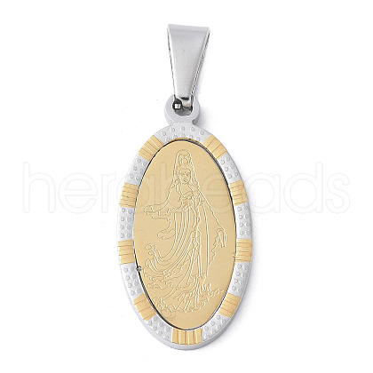 304 Stainless Steel Pendants STAS-S162-09GP-1