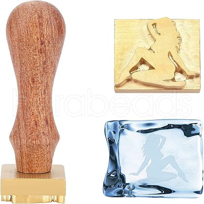 Olycraft 3Pcs 3 Style Golden Brass Stamp Head DIY-OC0007-83-1