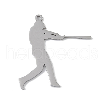 Non-Tarnish 304 Stainless Steel Pendants STAS-B062-01A-P-1