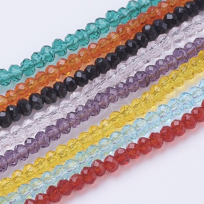 Glass Beads Strands GLAA-G045-B-1