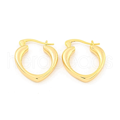 Brass Hoop Earrings for Women EJEW-K286-04G-1