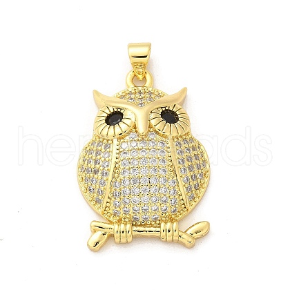 Brass Micro Pave Cubic Zirconia Pendants KK-S511-32G-02-1