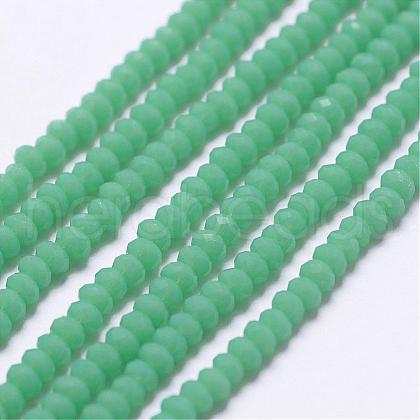 Opaque Glass Beads Strands EGLA-K010-B02-1