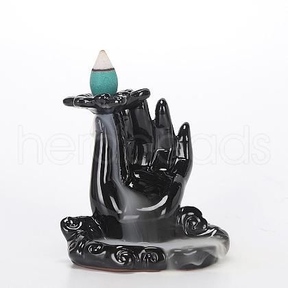 Ceramics Decorative Backflow Incense Burner Buddha's Hand Incense Holders Decoration Gift JX851A-1