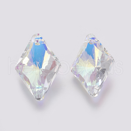 K9 Glass Rhinestone Pendants GLAA-K034-I01-1