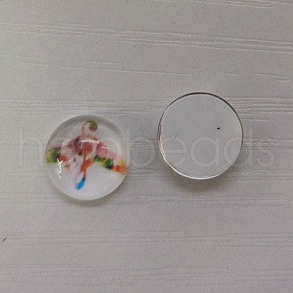 Glass Cabochons GLAA-WH0025-31A-06-1